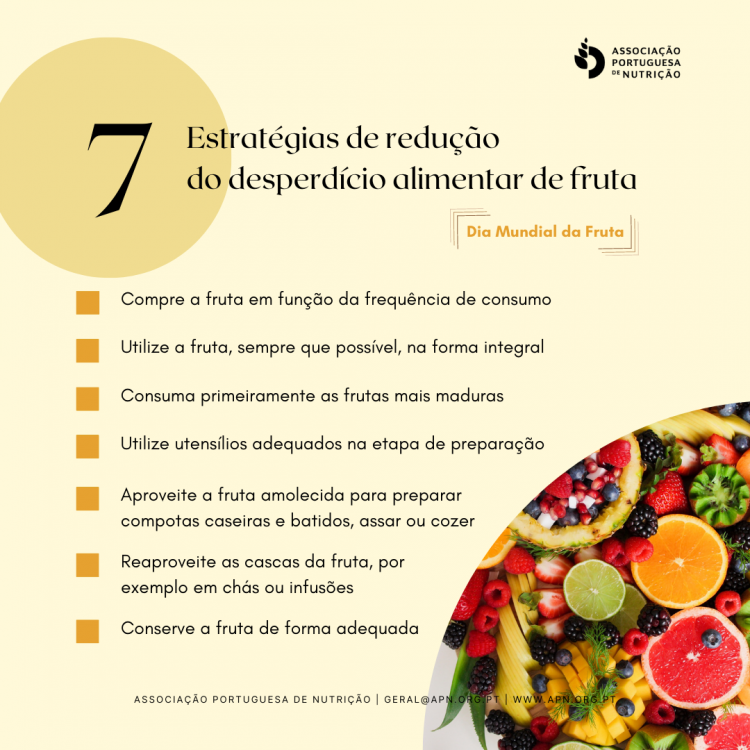 7 Estratégias de redução do desperdício de fruta