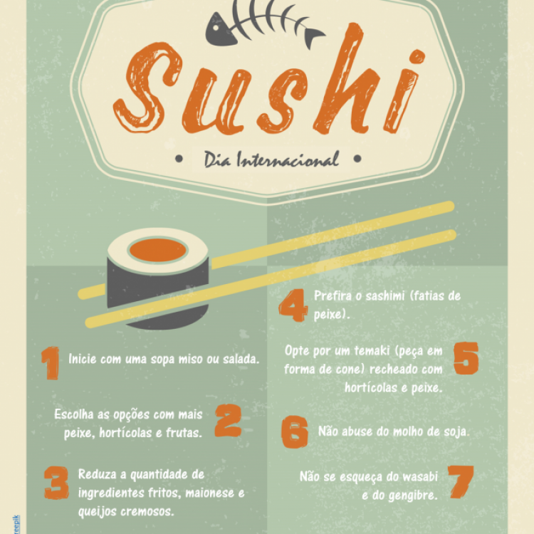 Conselhos no Consumo de Sushi