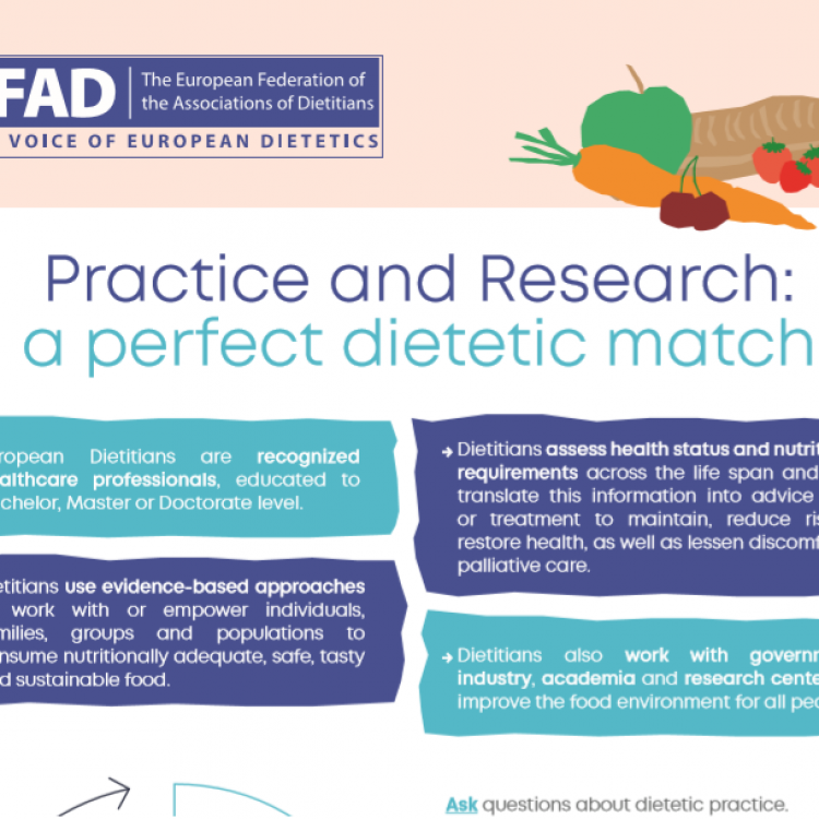 EFAD | Infografia - Practice and Research: a perfect dietetic match