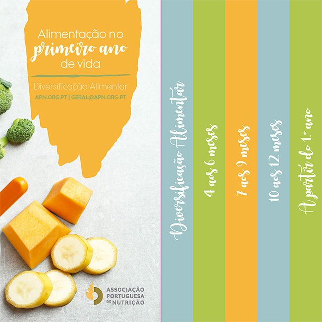 Folheto | Alimentação no primeiro ano de vida: diversificação alimentar