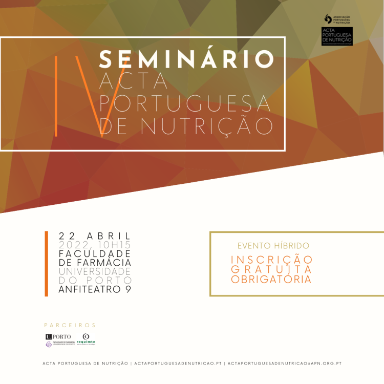 4º Seminário Acta Portuguesa de Nutrição