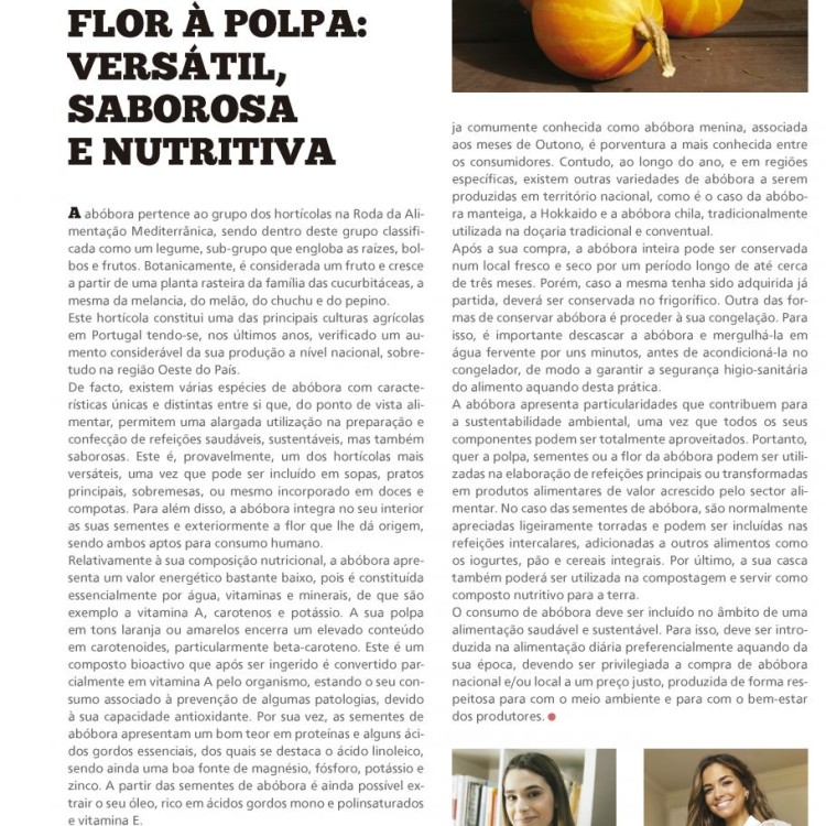Abóbora - da flor à polpa: versátil, saborosa e nutritiva