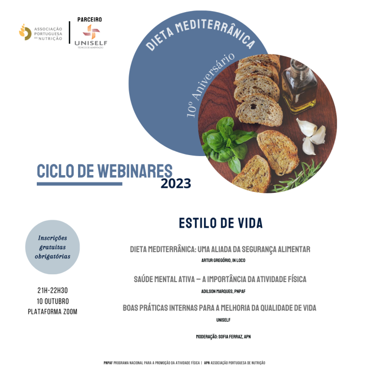 Ciclo de Webinares | Dieta Mediterrânica |