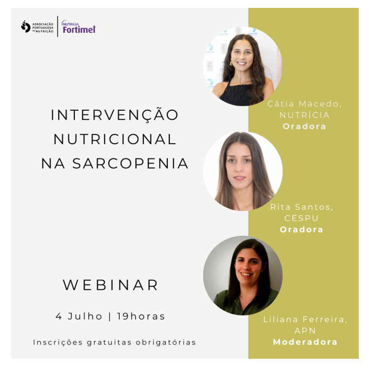 Webinar | Intervenção Nutricional na Sarcopenia