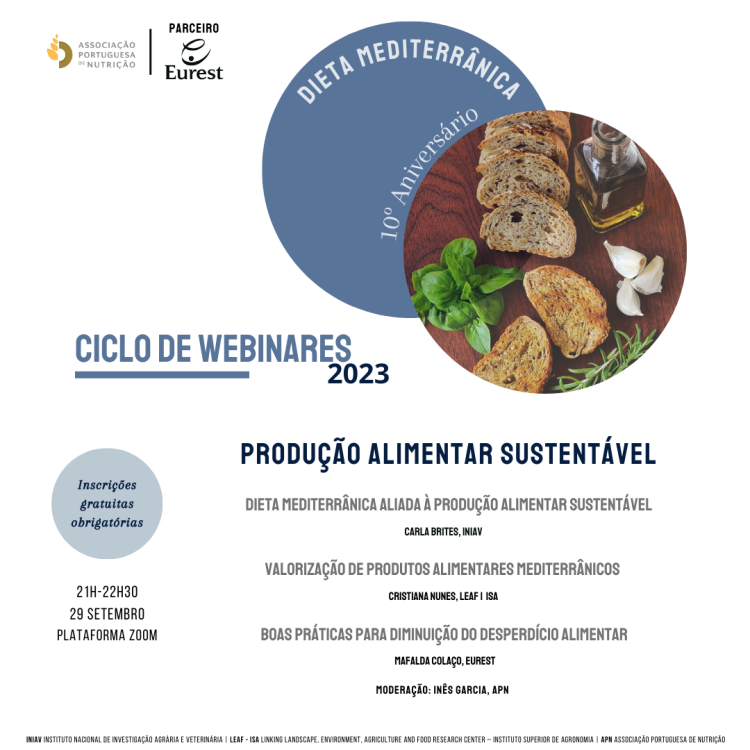 Ciclo de Webinares | Dieta Mediterrânica -
