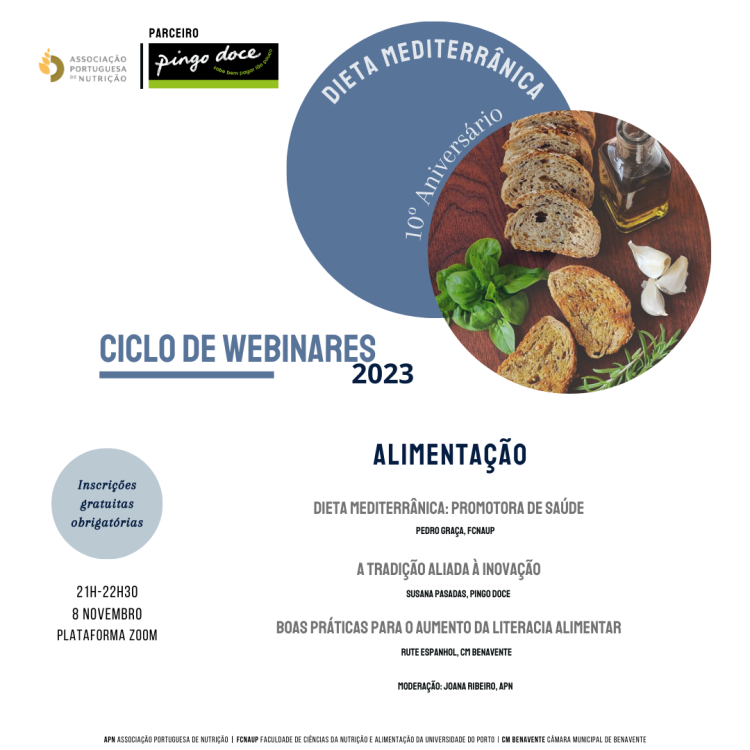 Ciclo de Webinares | Dieta Mediterrânica -