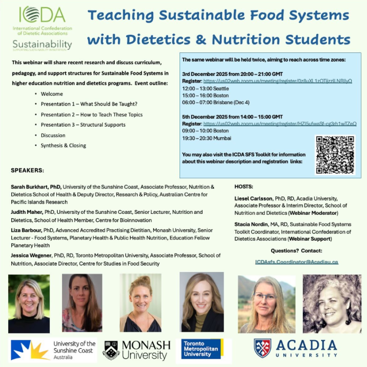 Teaching Sustainable Food Systems with Dietetics & Nutrition Students