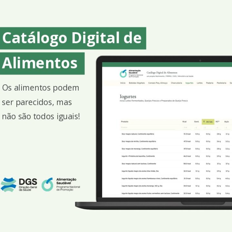 Lançamento DGS | Catálogo Digital dos Alimentos