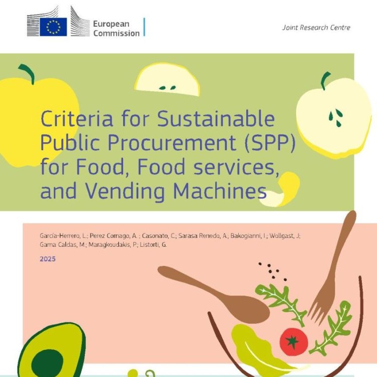 Publicação Comissão Europeia | Critérios para Compras Públicas Sustentáveis (CPS) para Alimentos, Serviços de Alimentação e Máquinas de Venda Automática