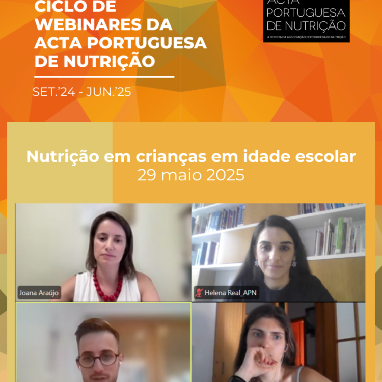 Webinar Acta Portuguesa de Nutrição | Nutrição em crianças em idade escolar