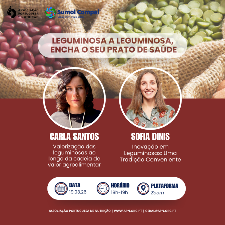 Ciclo de Webinares E-Books APN || Leguminosa a Leguminosa, Encha o seu Prato de Saúde