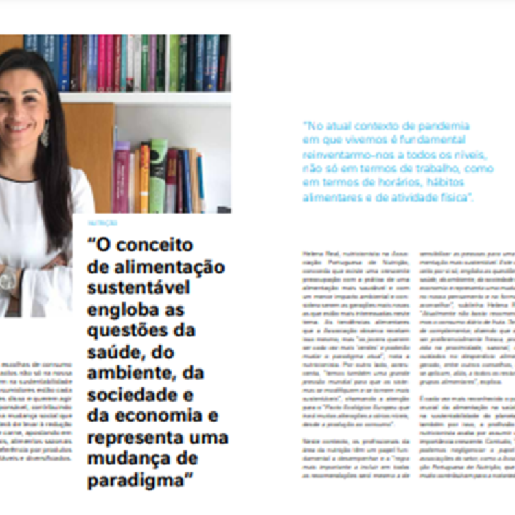 Consumo alimentar mais saudável e sustentável