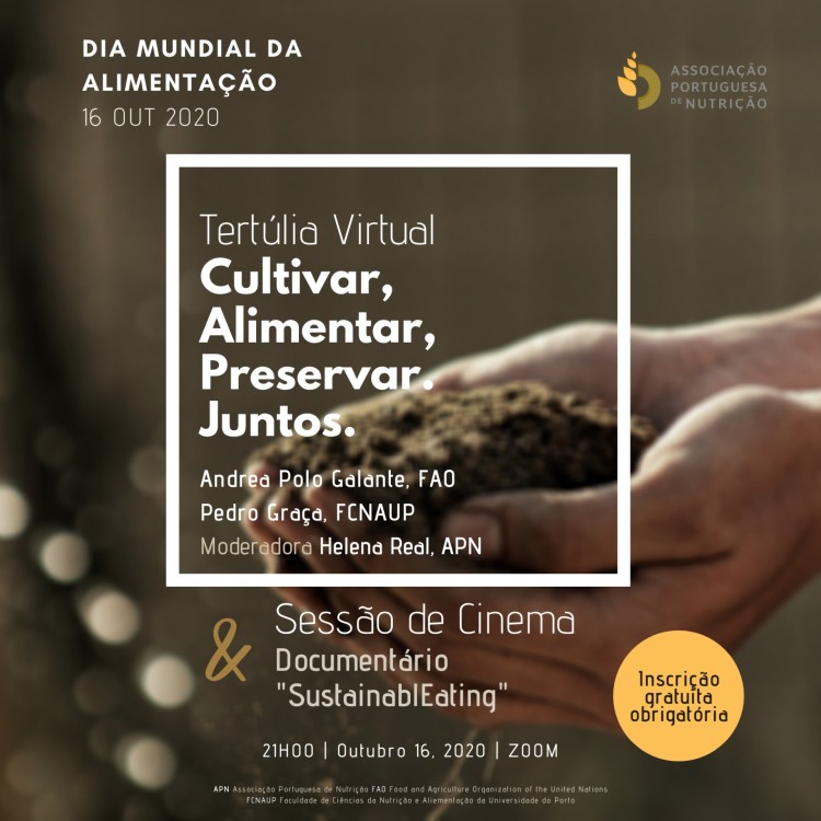 Convite | Tertúlia Virtual & Sessão de Cinema - Dia Mundial da Alimentação