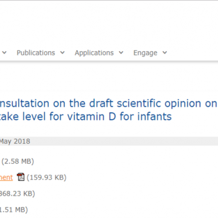 Consulta Pública - EFSA | Vitamina D | Lactentes
